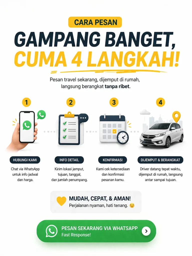cara booking travel cianjur jakarta door to door