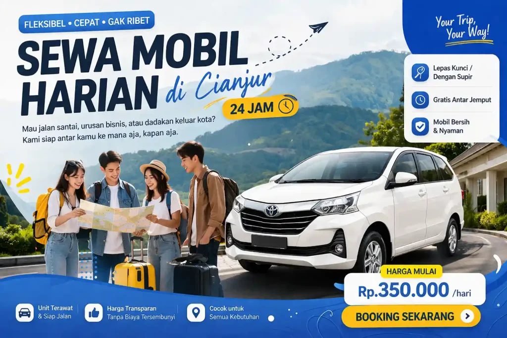 sewa mobil harian di cianjur terpercaya