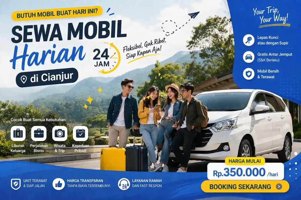 sewa mobil harian 24 jam di cianjur