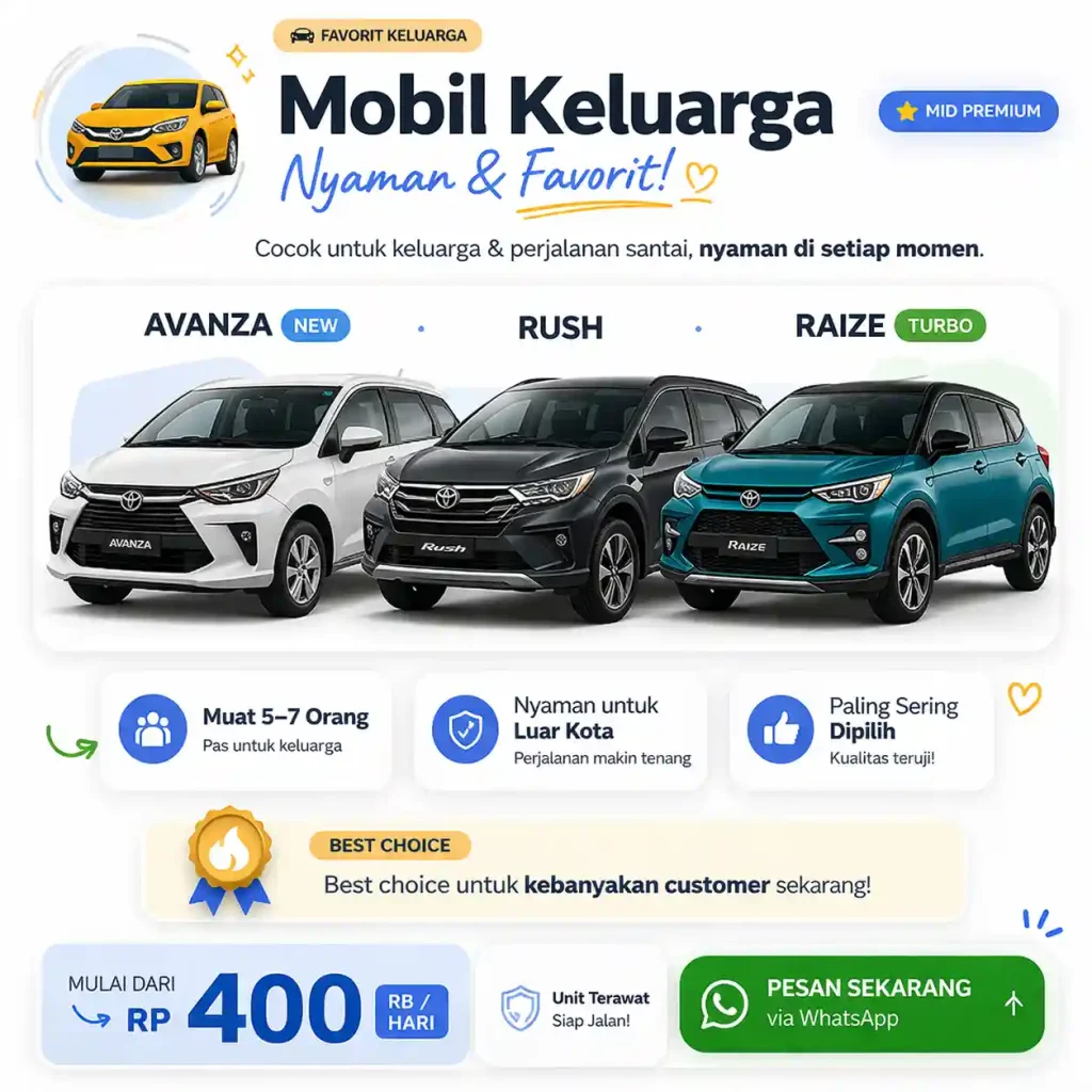 rental mobil buat keluarga